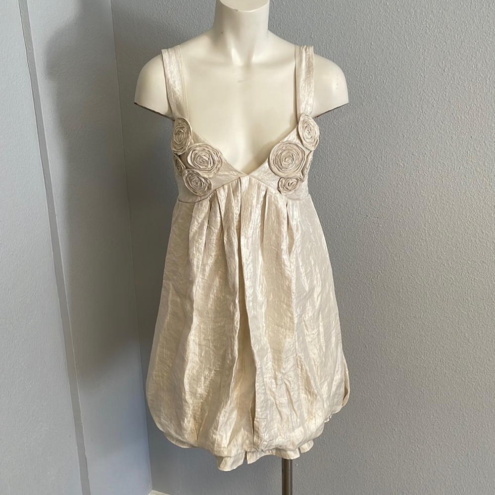 NEW WOT White Cocktail/Party dress with Trim